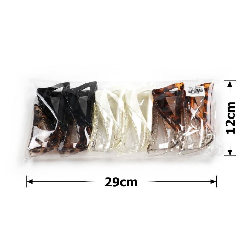 Набор заколок-крабов (124-31661) разноцветный