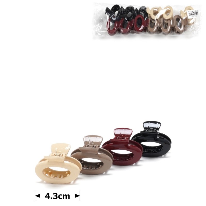 Набор заколок-крабов (127-31663) разноцветный