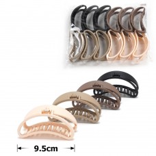 Набор заколок-крабов (130-31665) матовый коричневый