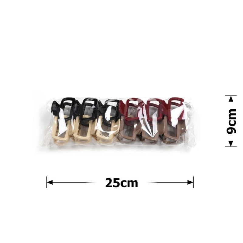 Набор заколок-крабов (136-31671) разноцветный