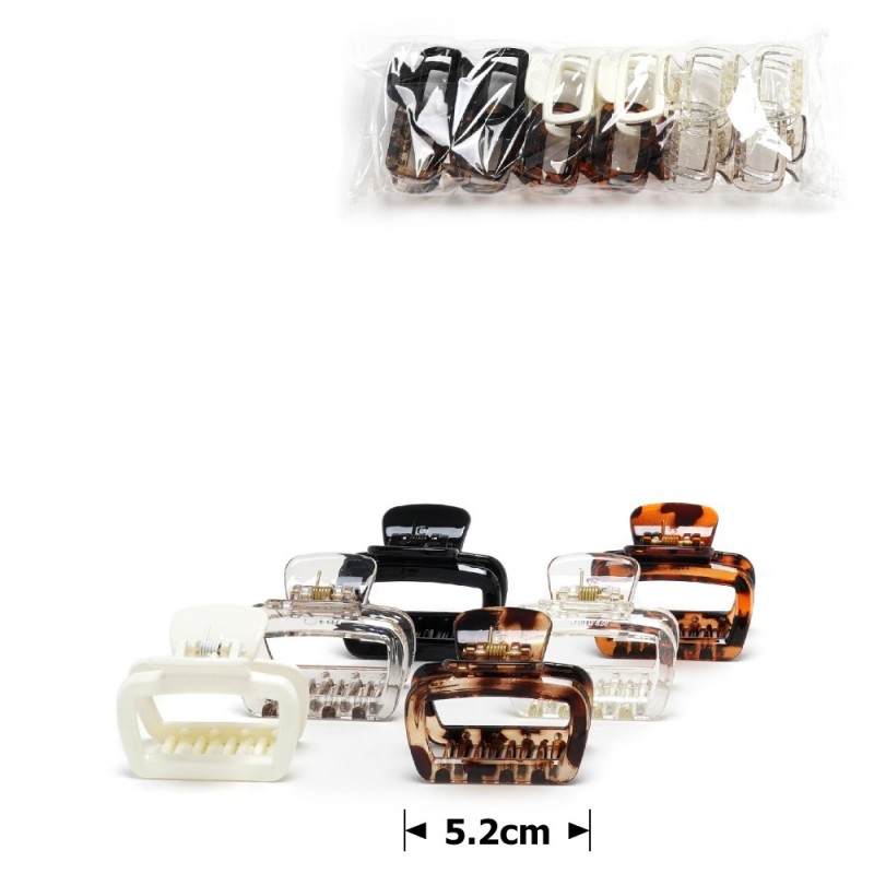 Набор заколок-крабов (136-31672) разноцветный