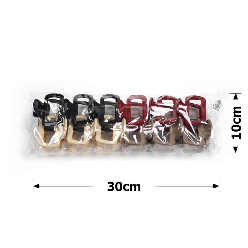 Набор заколок-крабов (138-31674) разноцветный