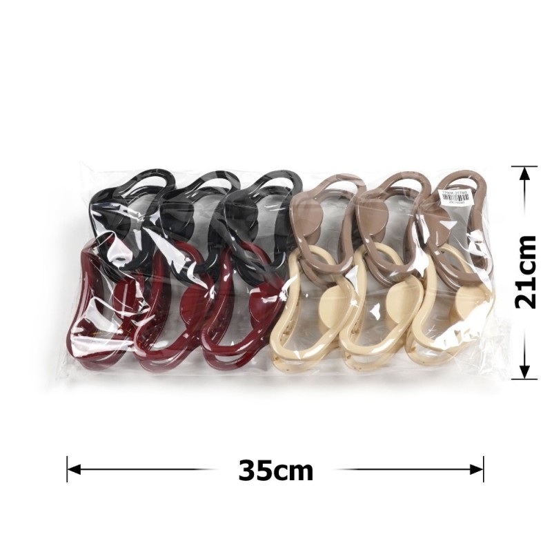 Набор заколок-крабов (144-31680) разноцветный