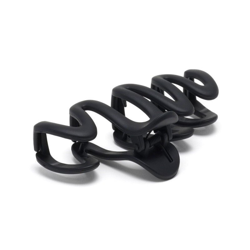 Набор заколок-крабов (147-31682) матовый коричневый