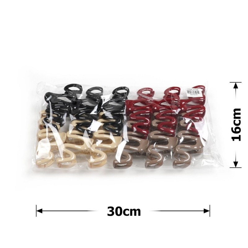 Набор заколок-крабов (147-31683) разноцветный