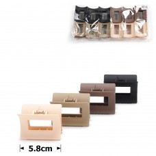 Набор заколок-крабов (150-31685) матовый коричневый