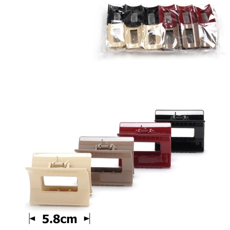 Набор заколок-крабов (150-31686) разноцветный