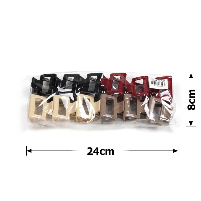 Набор заколок-крабов (153-31688) разноцветный