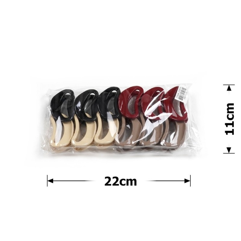 Набор заколок-крабов (158-31694) разноцветный