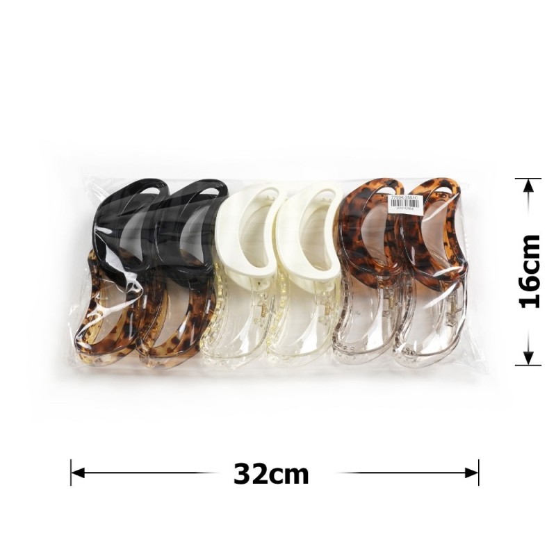 Набор заколок-крабов (160-31698) разноцветный