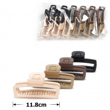 Набор заколок-крабов (166-31701) матовый коричневый