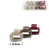 Набор заколок-крабов для волос 6.4см (31820)