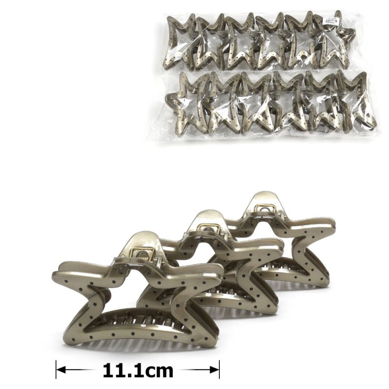 Набор заколок-крабов для волос 11.1см (31829)