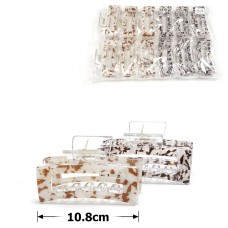 Набор заколок-крабов для волос 10.8см (31830)