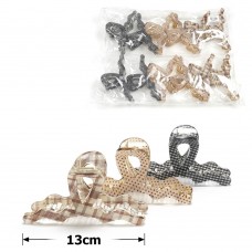 Набор заколок-крабов для волос 13см (31832)