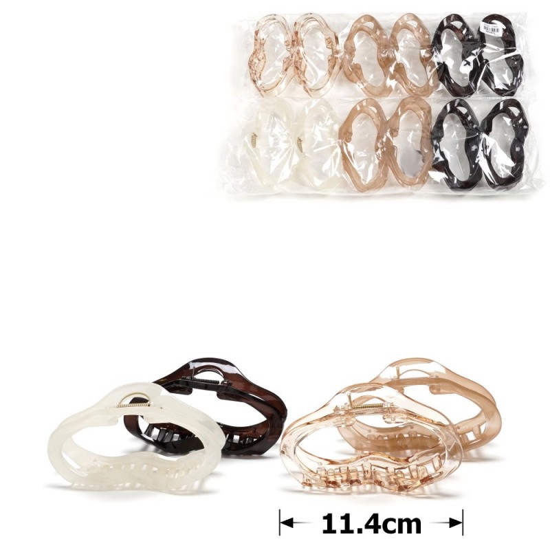 Набор заколок-крабов для волос 11.4см (31834)