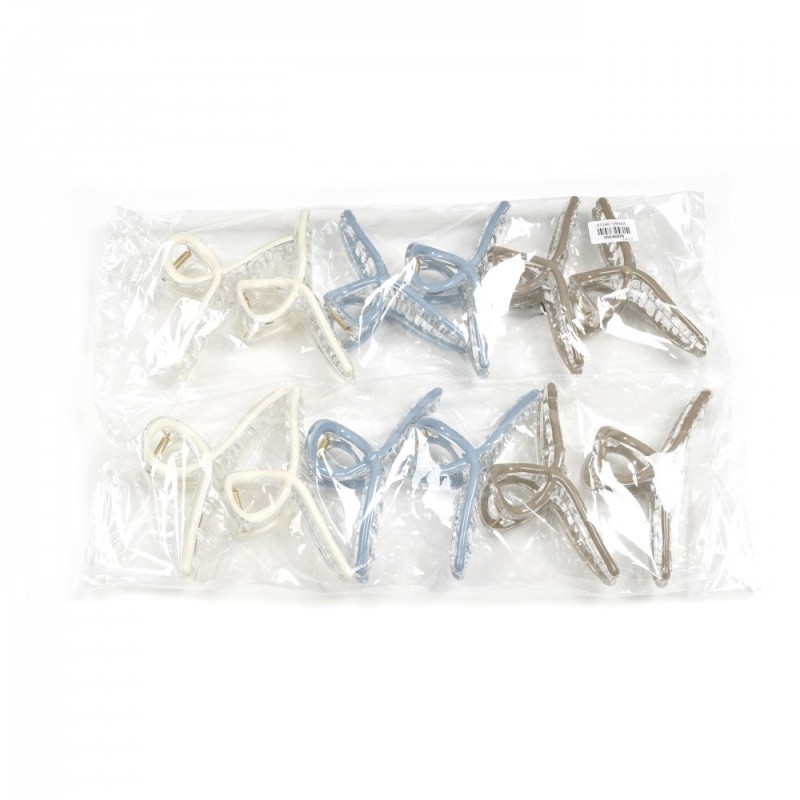 Набор заколок-крабов для волос 12.4см (31839)