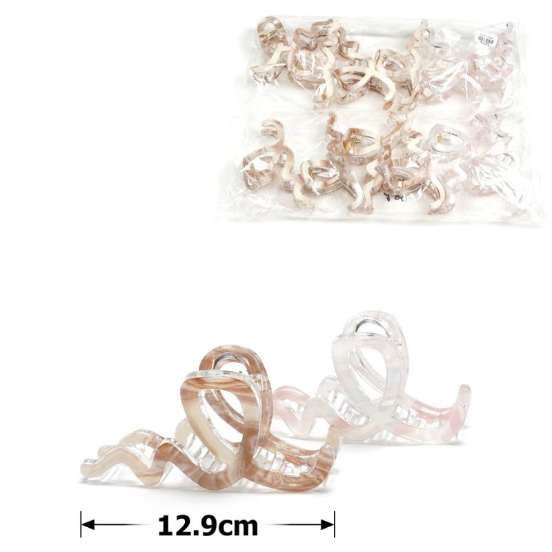 Набор заколок-крабов для волос 12.9см (31843)