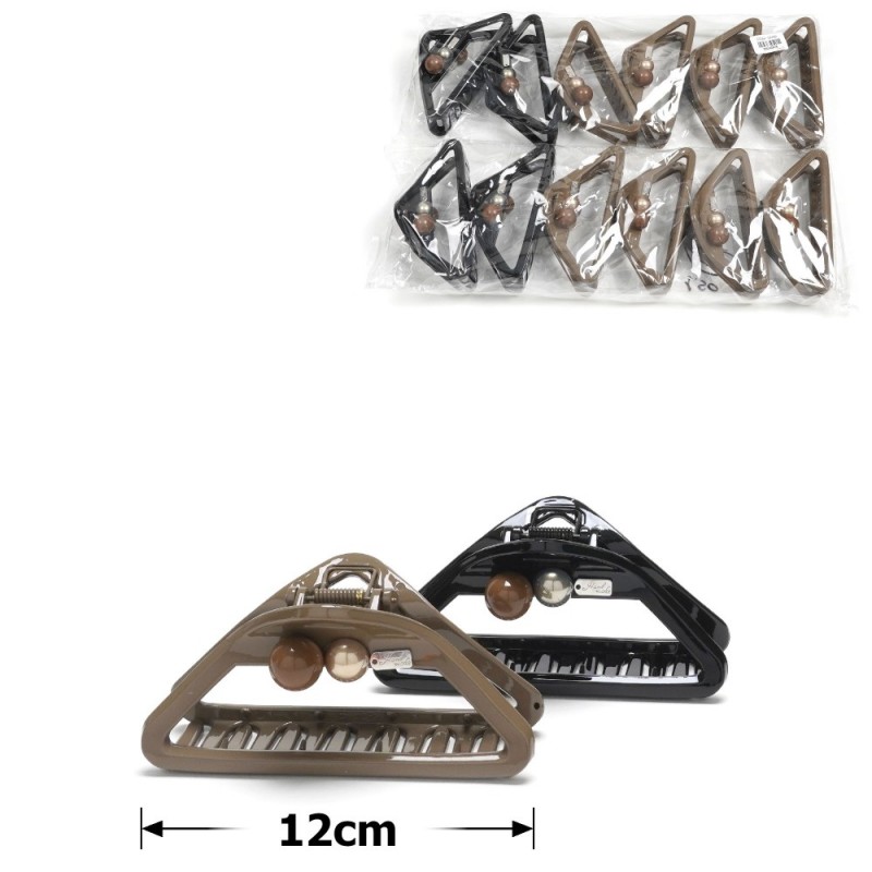 Набор заколок-крабов для волос 12см (31845)