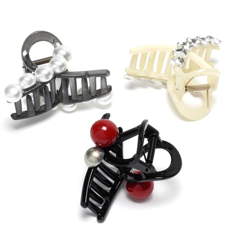 Набор заколок-крабов для волос 8.1см (31851)