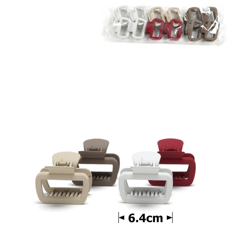 Набор заколок-крабов для волос 6.4см (31866)