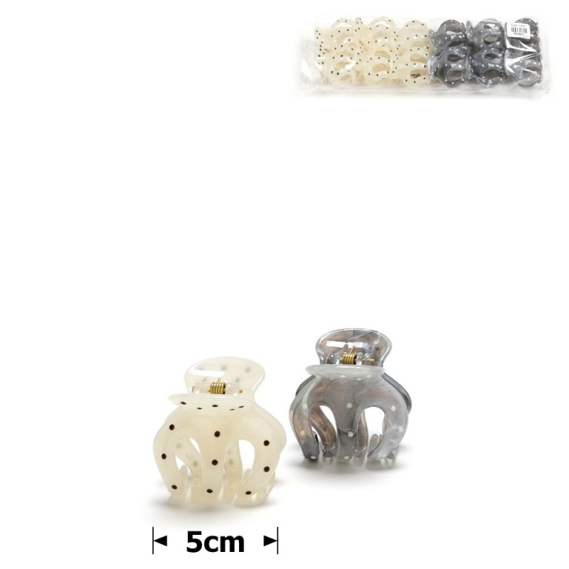 Набор заколок-крабов для волос 5см (31868)