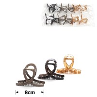 Набор заколок-крабов для волос 8см (31870)