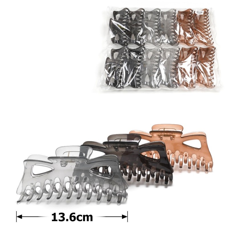 Набор заколок-крабов для волос 13.6см (31871)