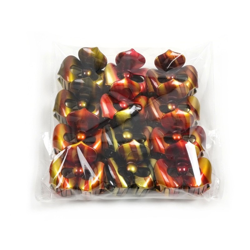 Набор заколок-крабов для волос разноцветный (32136)