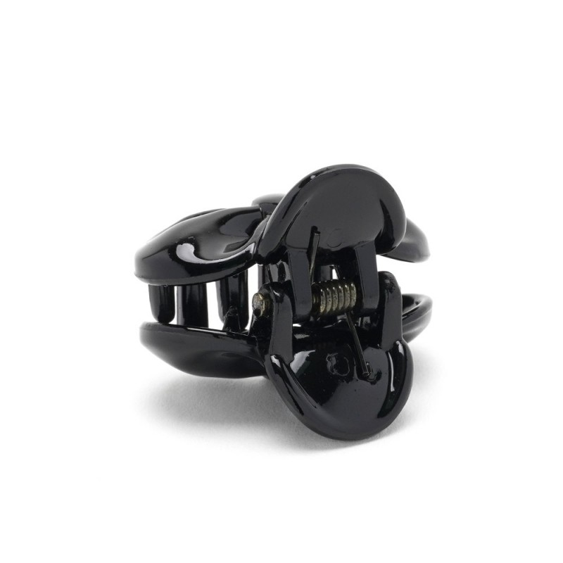 Набор заколок-крабов глянцевых чёрных (3216)