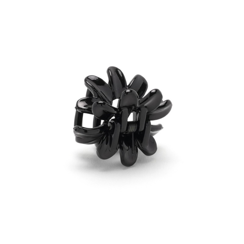 Набор заколок-крабов глянцевых чёрных (3217)