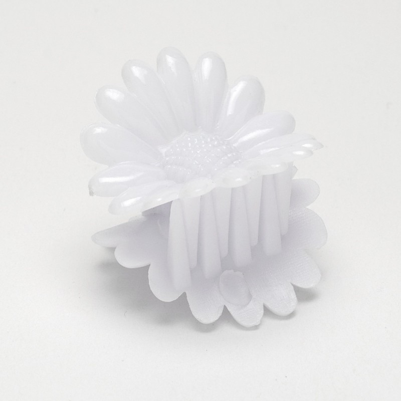 Набор заколок-крабов маленькие белые (4805)