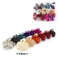 Набор заколок-крабов для волос глянцевые (65)