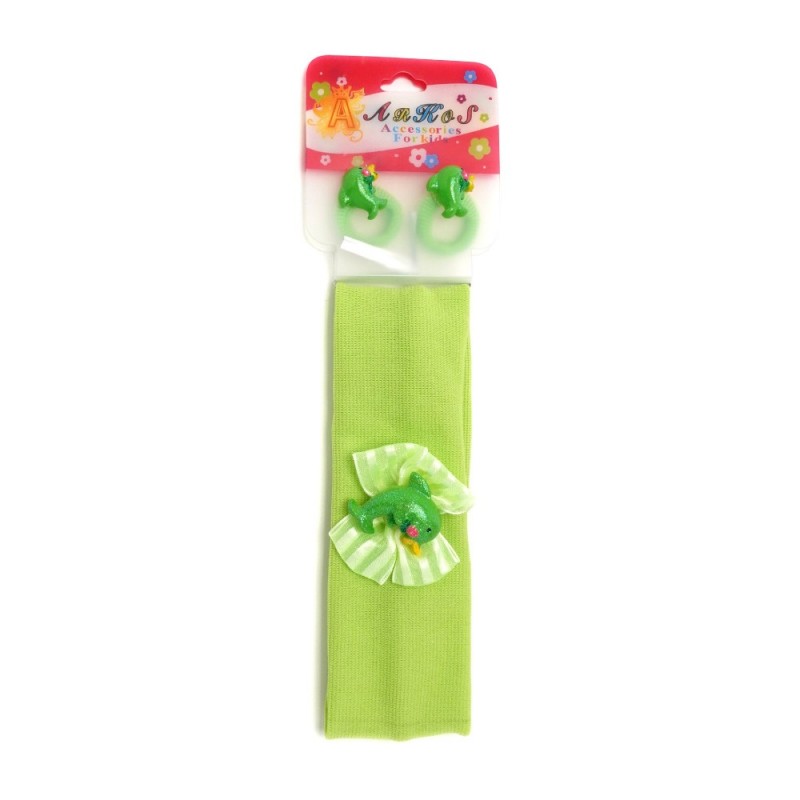 Набор из резинок и повязки для волос (27026) вариант 03