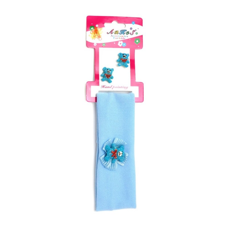 Набор из резинок и повязки для волос (27030) вариант 04