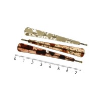 Набор заколок-невидимок для волос с пластиковой накладкой (7268)