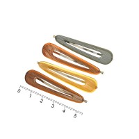 Набор заколок-невидимок для волос с пластиковой накладкой (7273)