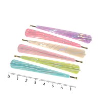 Набор заколок-невидимок для волос с пластиковой накладкой (7282)