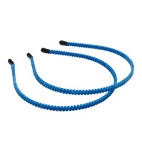 Набор велюровых обручей заготовок 0.7см 12шт голубой (12824)