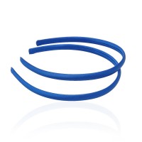 Набор обручей заготовок в атласной ленте 0.9см синий (13261)