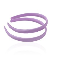 Набор обручей заготовок с атласной лентой 1.5см фиолетовый (13271)