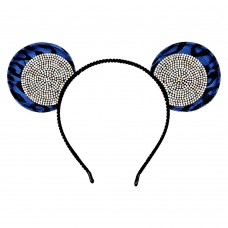 Обруч для волос Ушки микки-мауса со стразами (13608) вариант 01