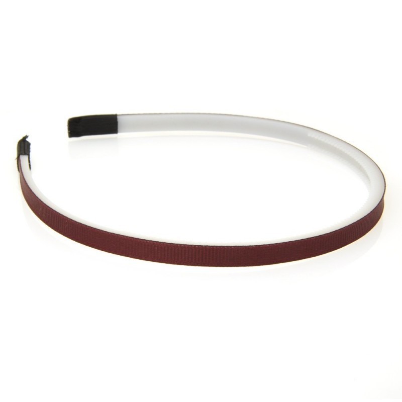 Набор обручей заготовок с репсовой лентой 0.7см коричневый (13684)