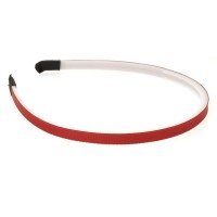 Набор обручей заготовок с репсовой лентой 0.7см бордовый (13686)