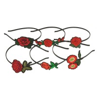 Набор обручей для волос с украшением из цветов (14836)