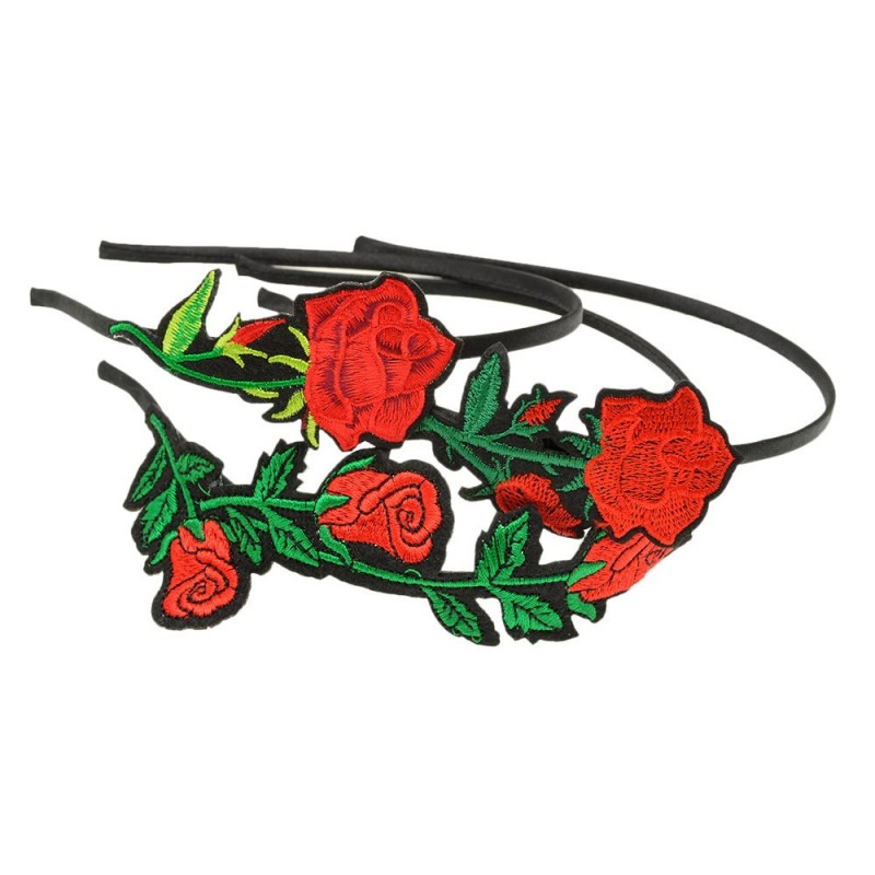 Набор обручей для волос с украшением из цветов (14837)