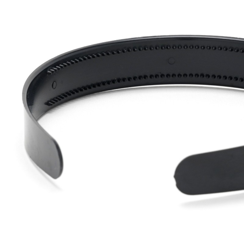 Набор пластиковых обручей заготовок 2.2см 12шт чёрный (23354)