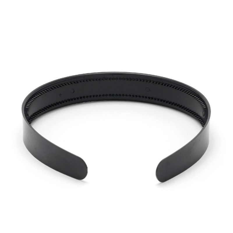 Набор пластиковых обручей заготовок 2.2см 12шт чёрный (23354)