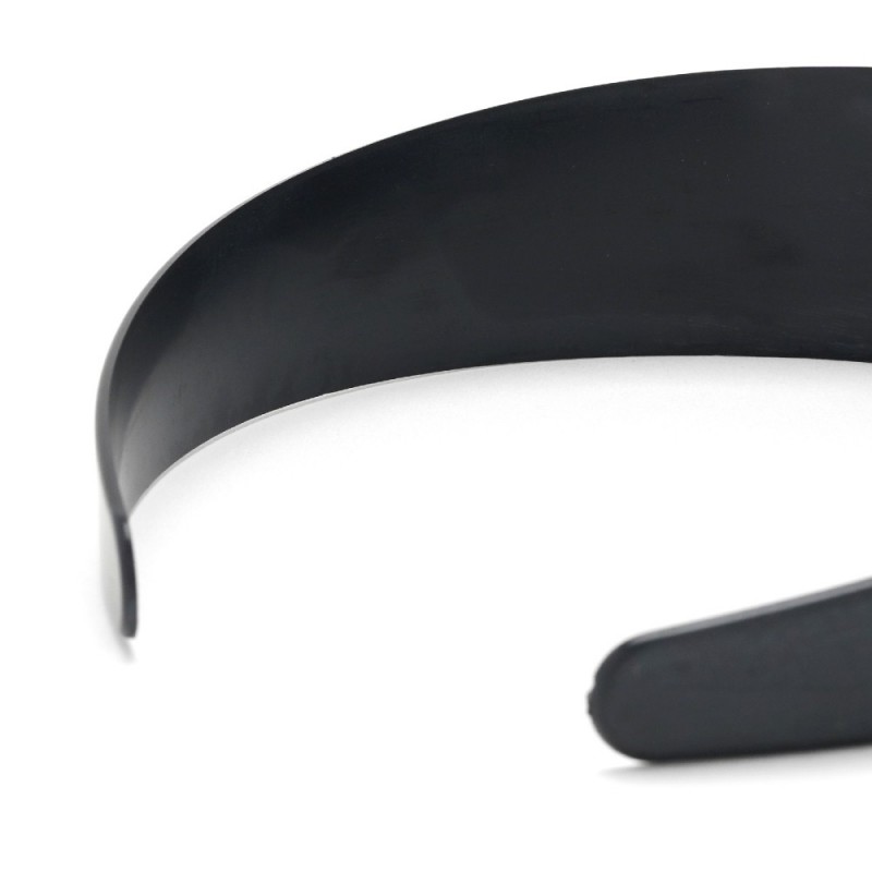 Набор пластиковых обручей заготовок 4см 12шт чёрный (23355)