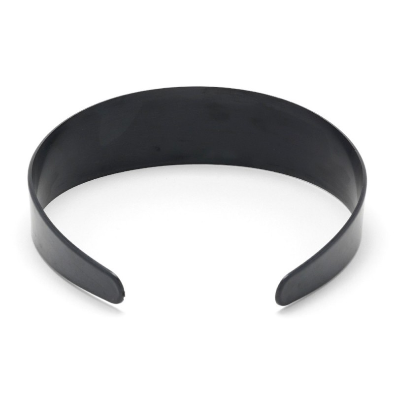 Набор пластиковых обручей заготовок 4см 12шт чёрный (23355)